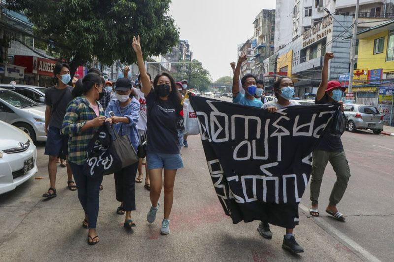 Myanmar junta cracks down on celebrations of new shadow govt