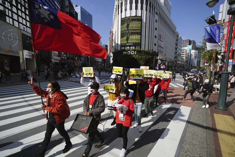 Burmese in Japan march in protest of military coup