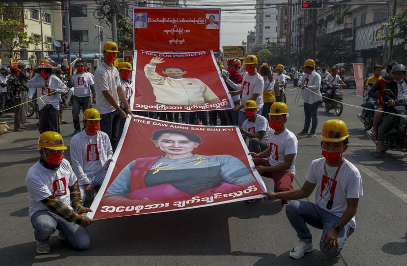 Big protests across Myanmar as UN expert fears violence