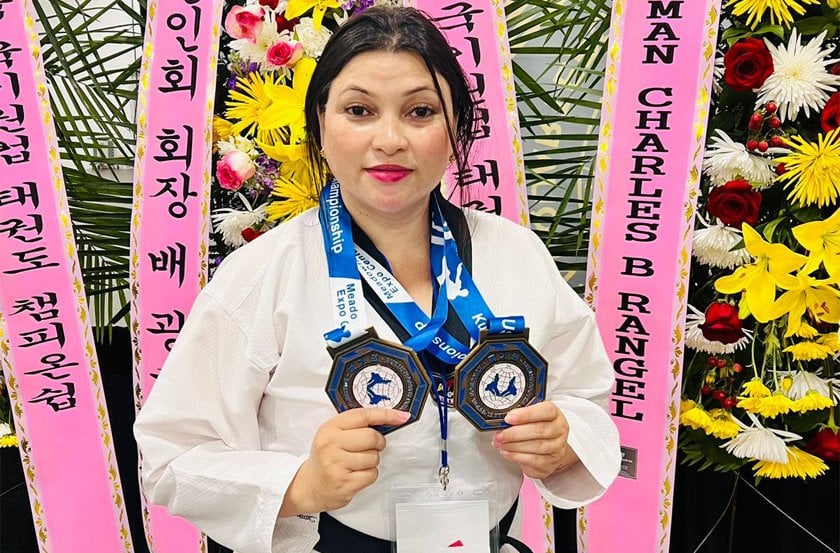 Nanda wins two gold medals in Taekwondo