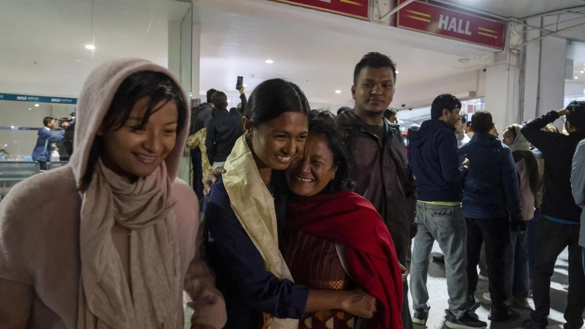 Nepalis rescued and brought home from conflict-hit Israel are happy on homecoming