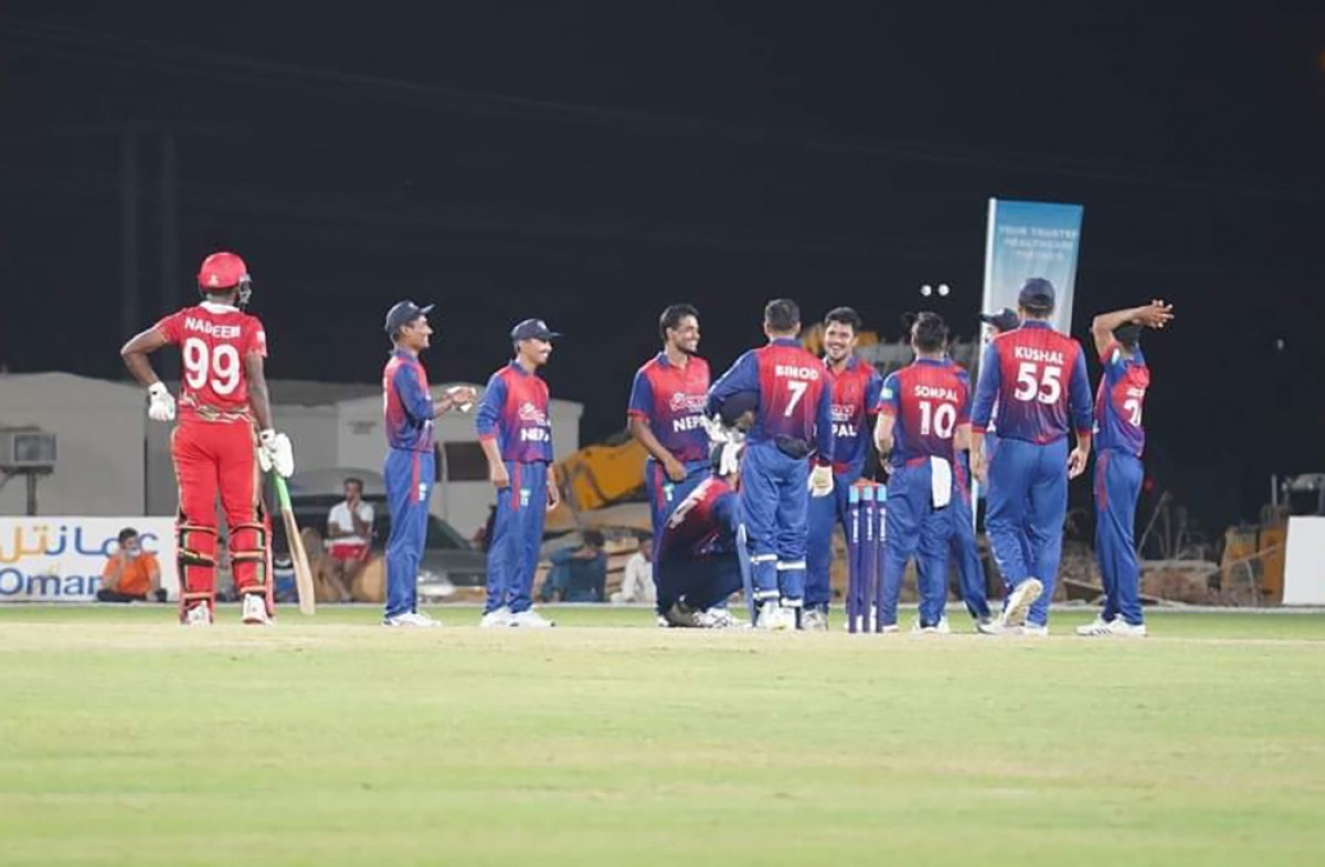 Nepal defeated Oman by 7 wickets