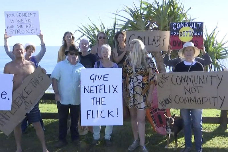 Byron Bay locals protest planned Netflix reality series