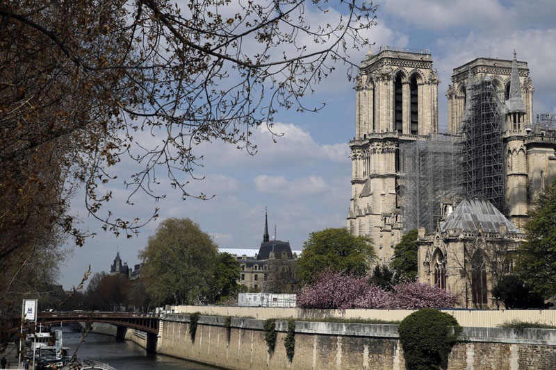 Macron visiting Notre Dame two years after devastating blaze