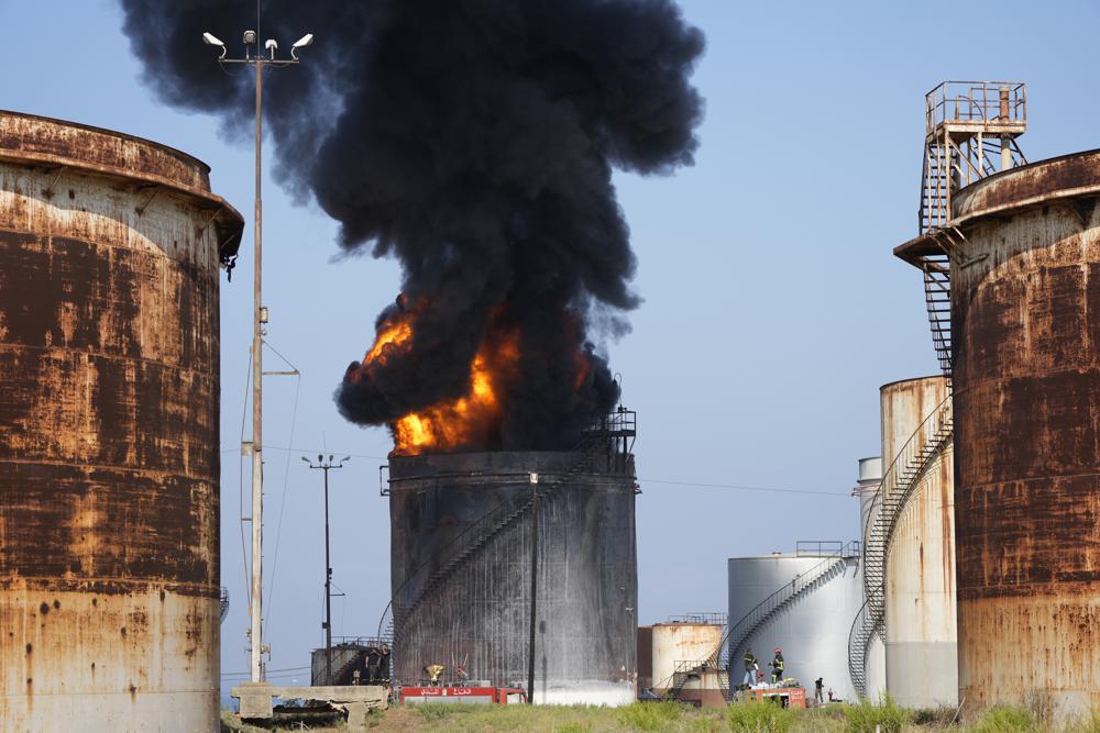 Huge fire breaks out at oil facility in southern Lebanon