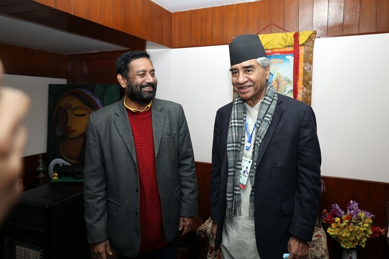 Nidhi announces support for Deuba