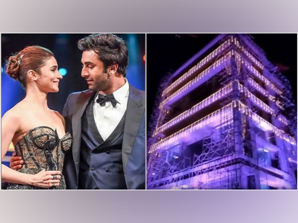 Ranbir Kapoor’s Mumbai bungalow decorated with lights