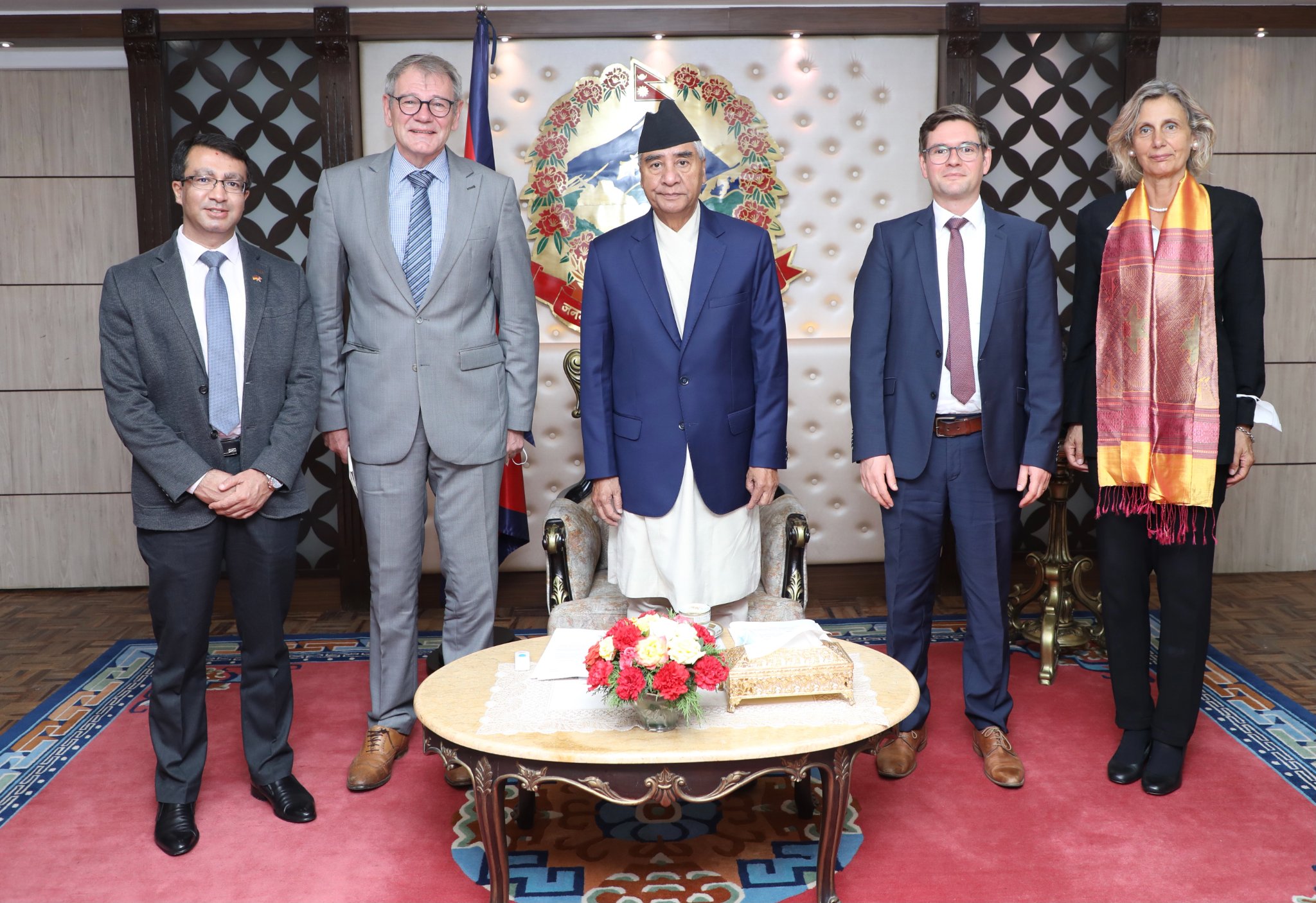 German Ambassador called on PM Deuba