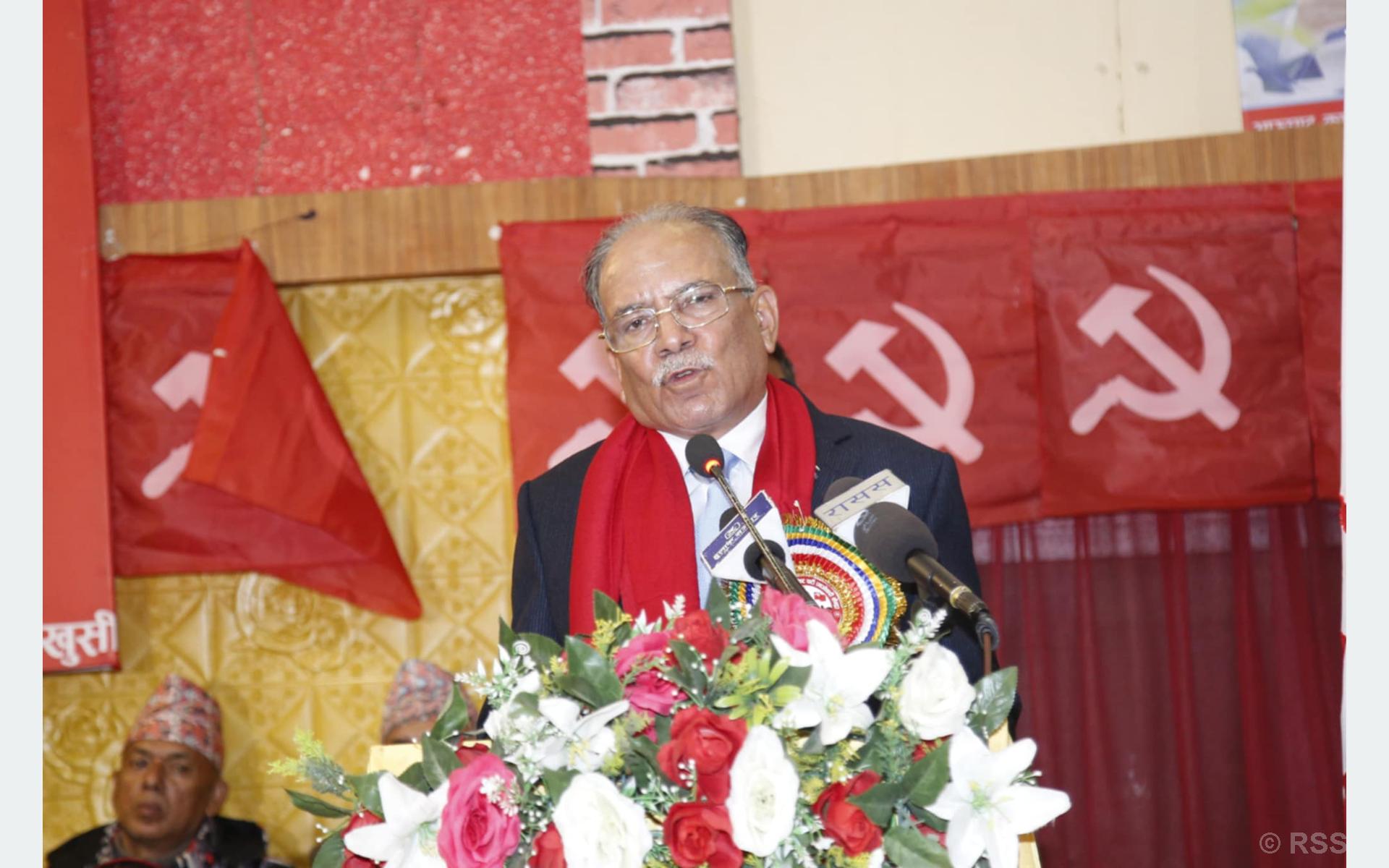 Prachanda urges unity among Nepal’s communist parties