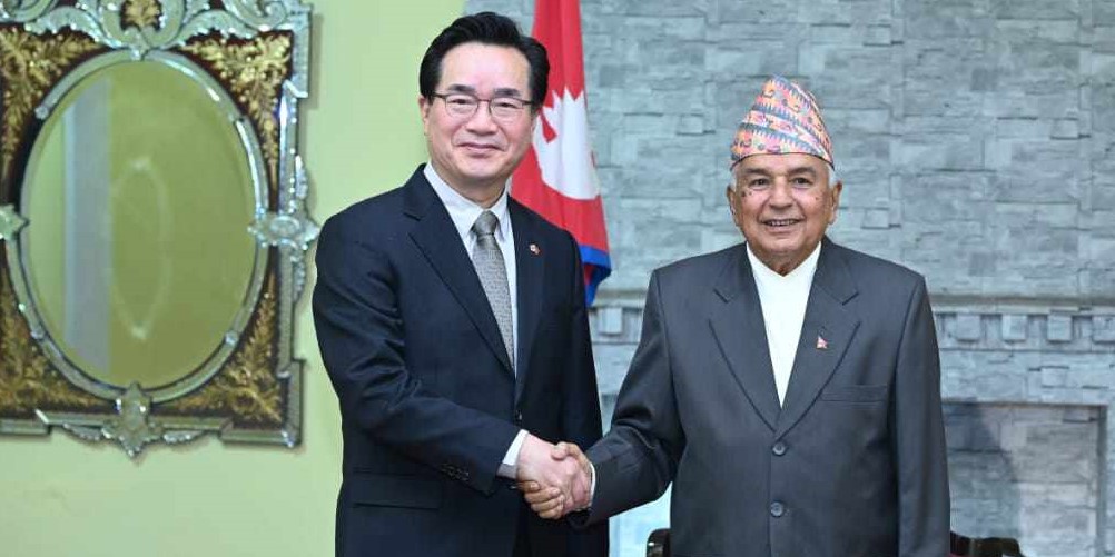 Korean Minister calls on President Paudel