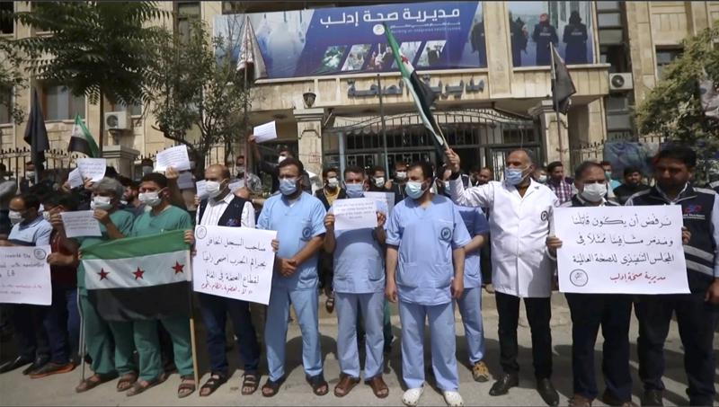 Protesters slam choice of Syria for board of UN health body