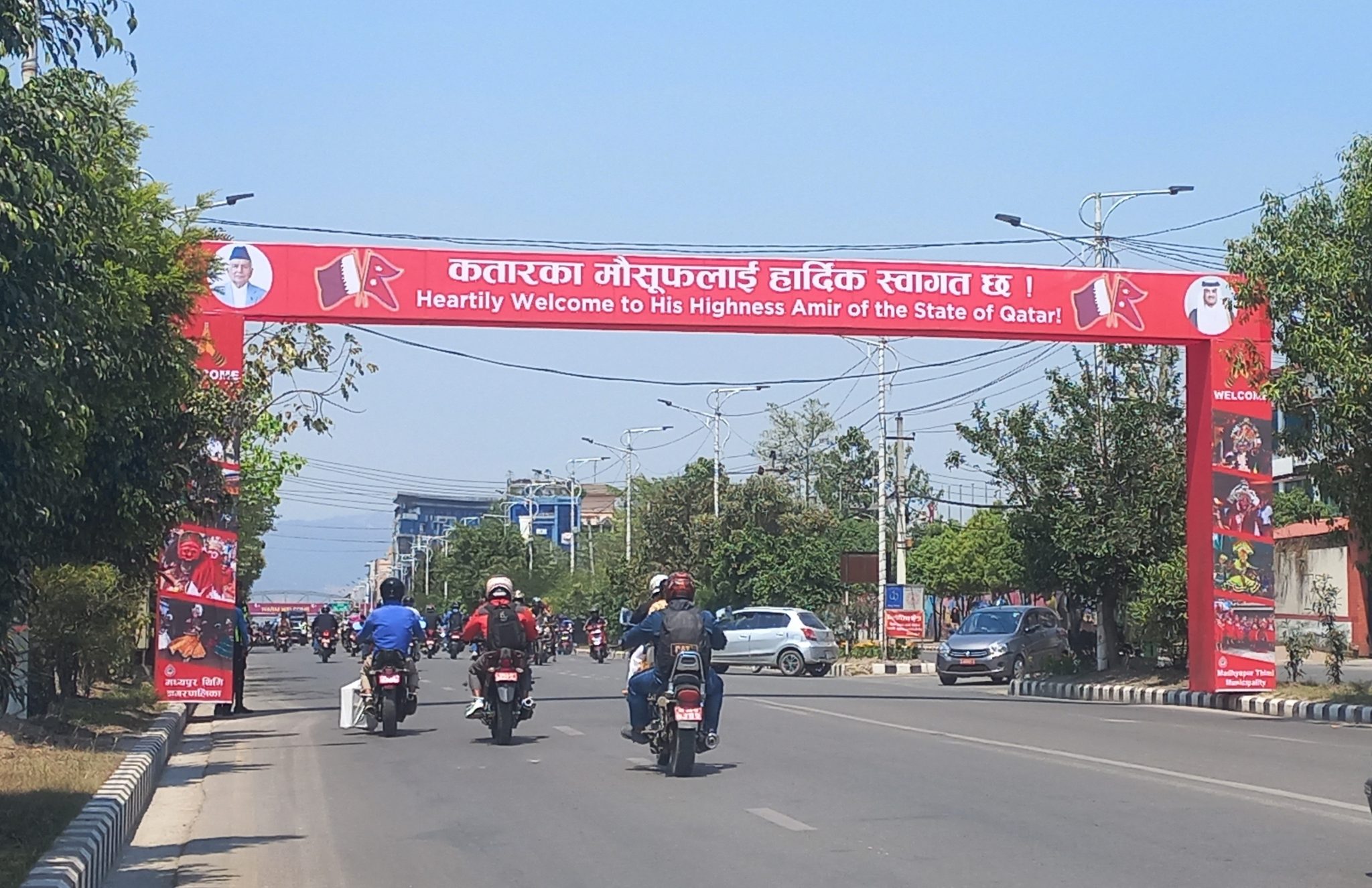 capital adorned before Qatar Emir’s State visit to Nepal