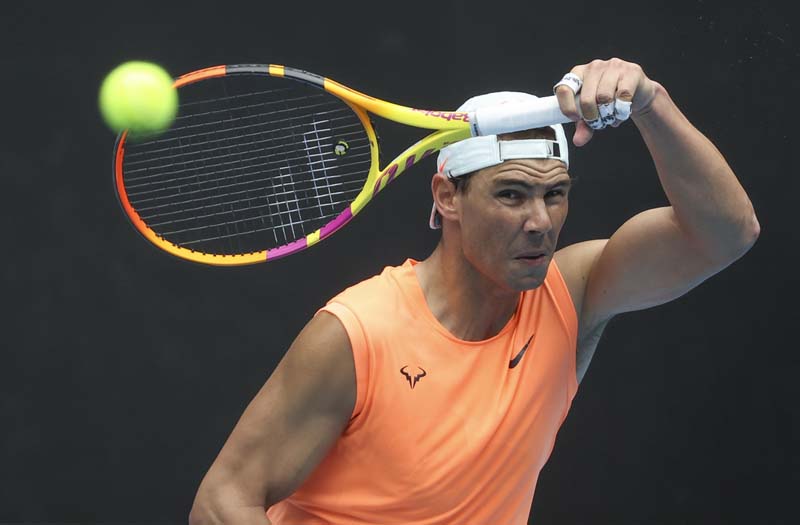 Nadal bothered by back soreness before Australian Open