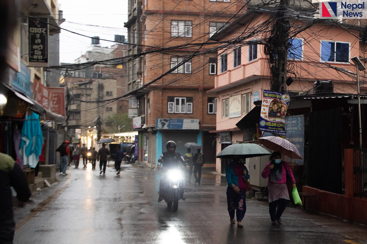 Rainfall in various places of country