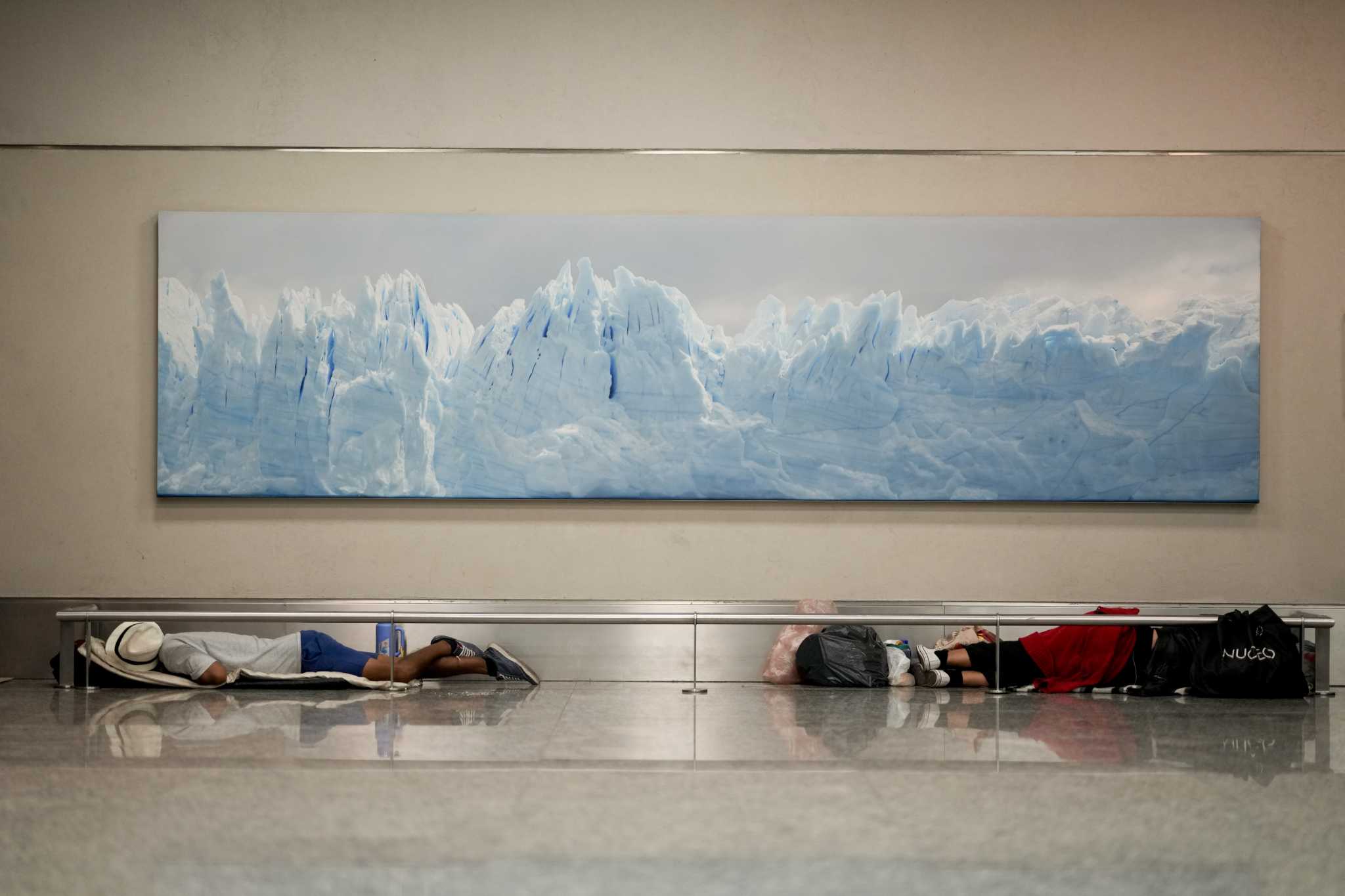 Buenos Aires Airport turns into an unofficial homeless shelter