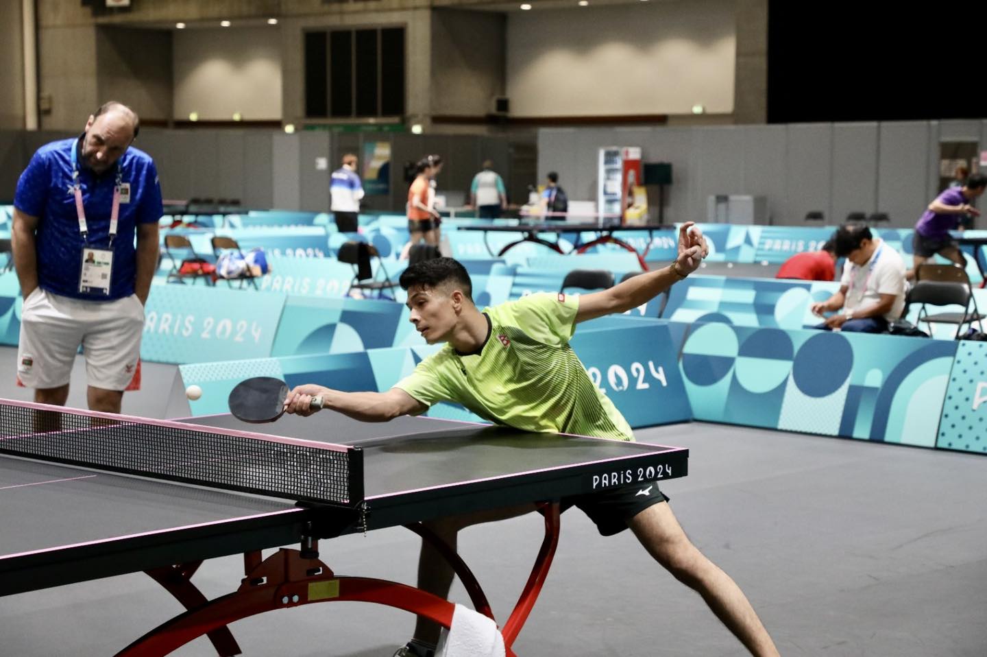 Nepal’s table tennis player Santoo defeated in the Paris Olympics