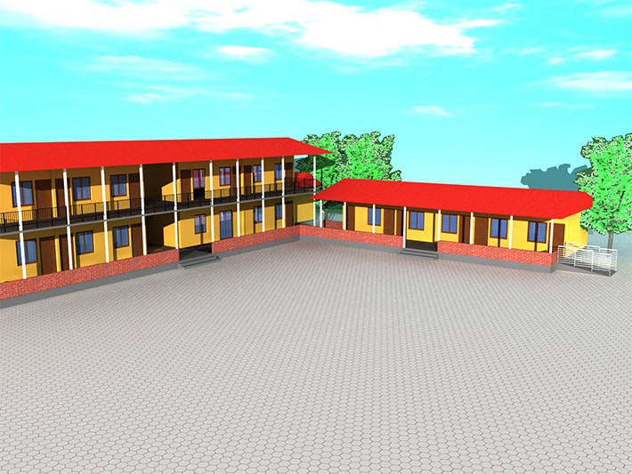 School rebuilt with donations