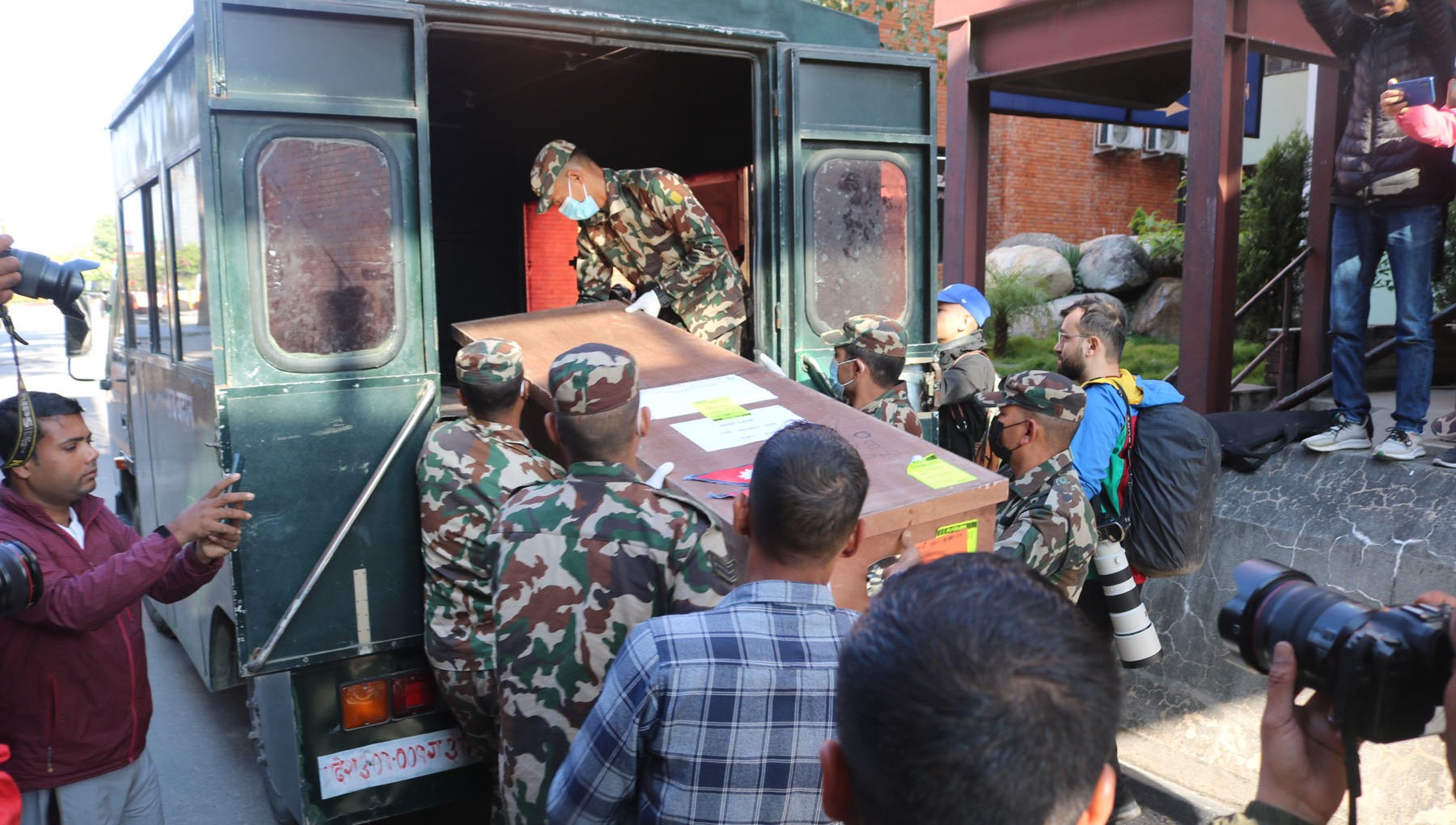 The bodies brought from Israel  taken to Dhangadhi