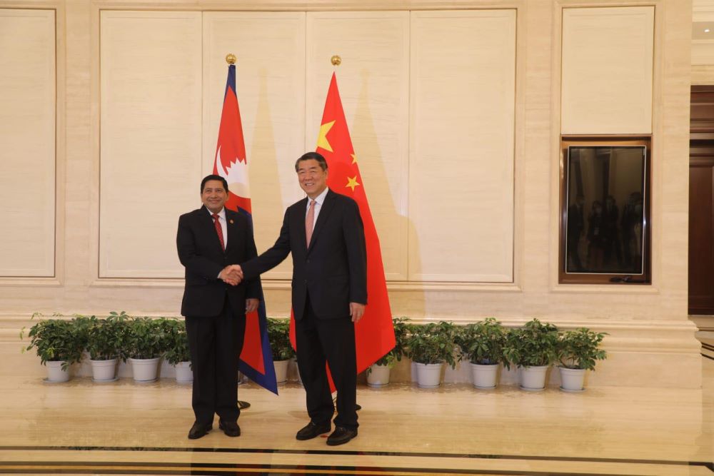 Meeting between DPM Shrestha and Chinese Vice Premier