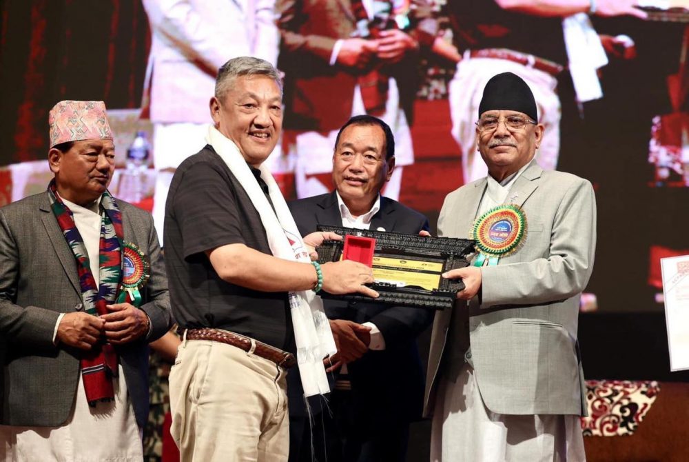 Senior Tourism entrepreneur Lhakpa Sonam Sherpa honored with International Everest Award