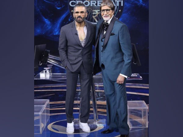 Suneil Shetty appears in KBC with Big B