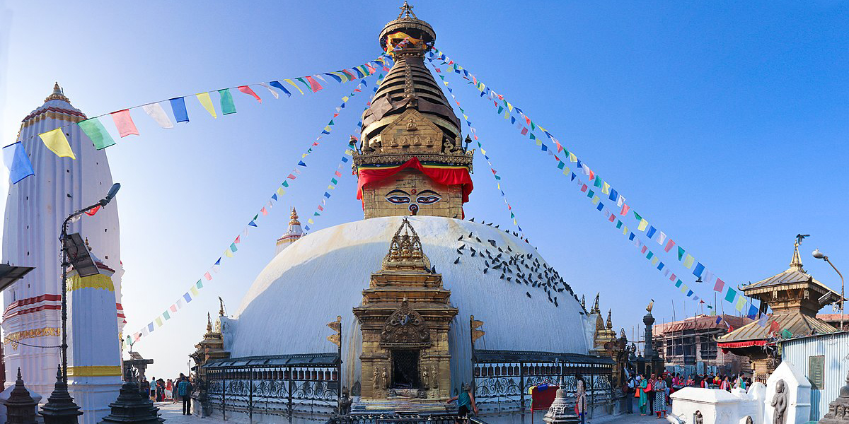 Myanmar Ambassador to Nepal pays obeisance in Swayambhunath Stupa