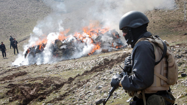 Police destroy hashish farms in eastern Afghanistan