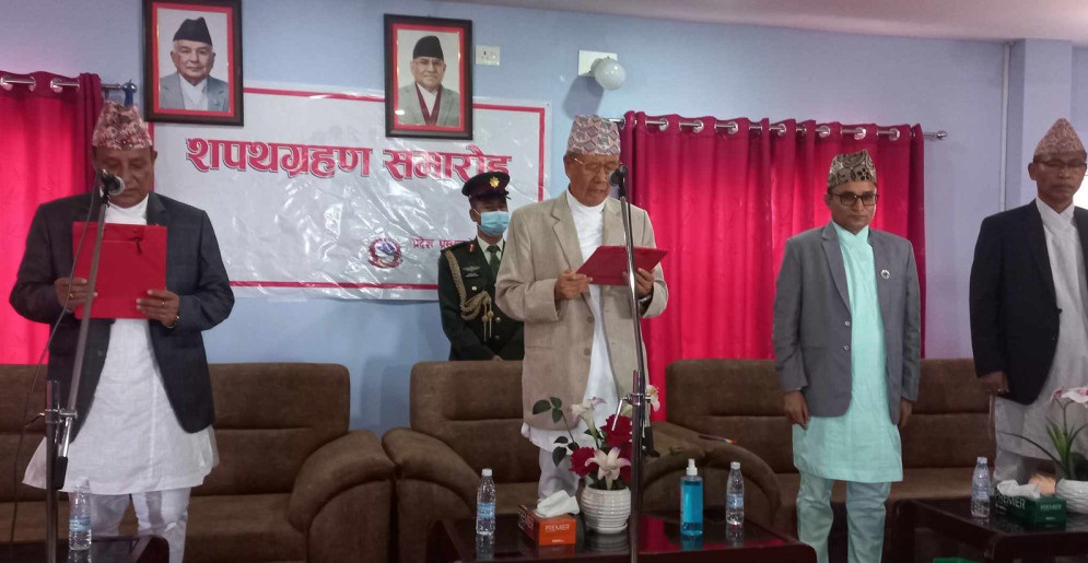 Koshi Province CM Thapa took Oath today