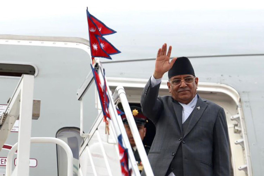 PM Dahal lands in Rome