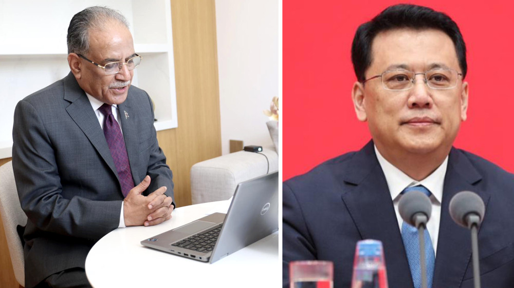 PM Dahal and Chinese leader Yuan hold virtual dialogue