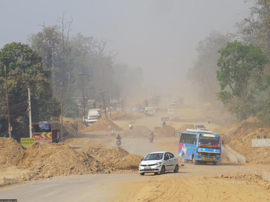 Narayangarh-Butwal road section expansion sees sluggish progress