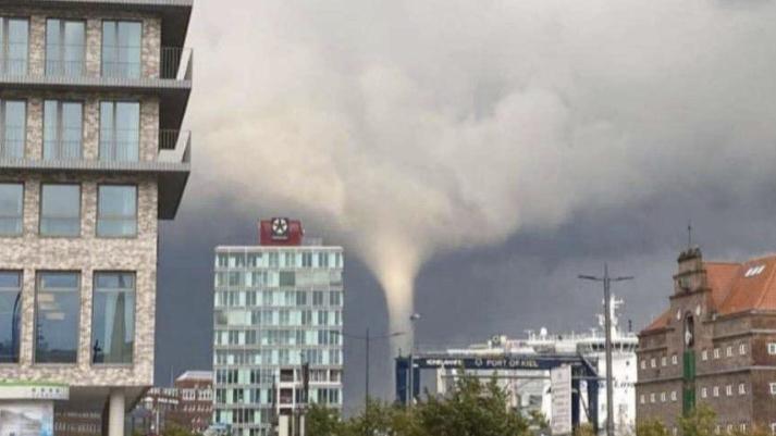 Several injured as tornado hits German city