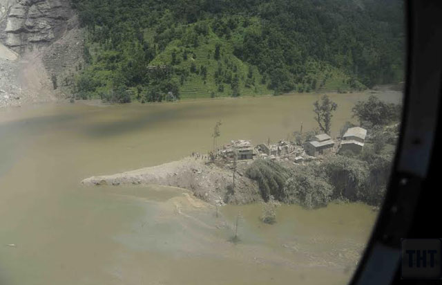 Bhotekoshi river: Police requested the people to adopt precaution