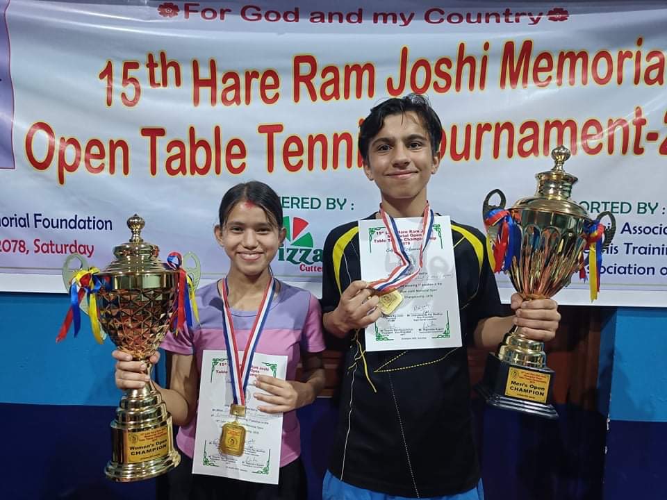 15th Late Hareram Joshi Memorial Open Table Tennis Tournament concluded