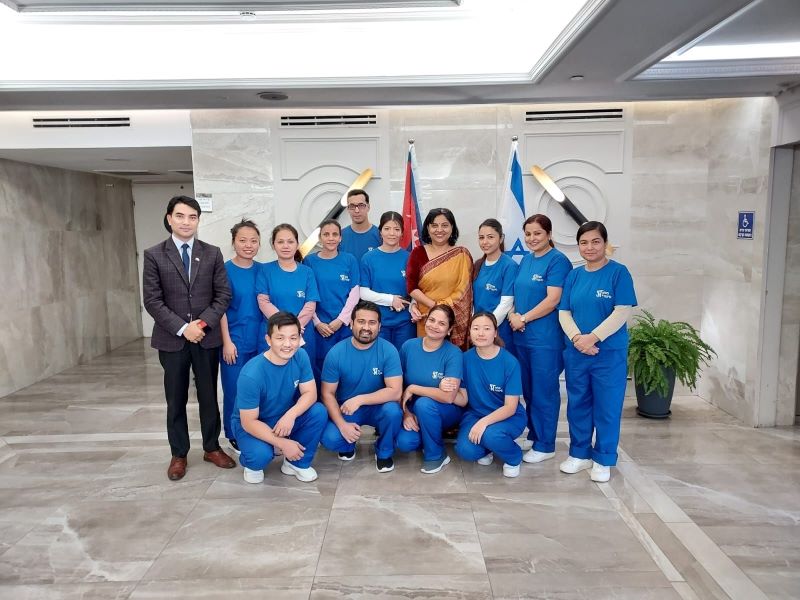 Nepali embassy inspects Nursing Home in Israel