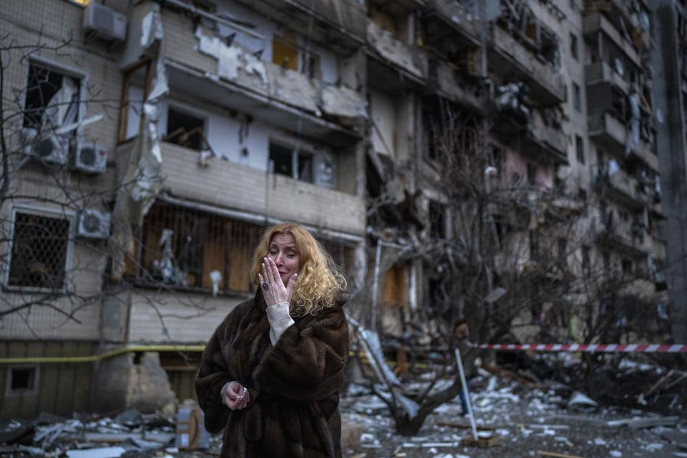 In Pics: A wave of desperation washes across Ukraine