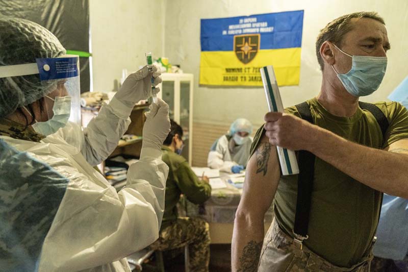 Wide resistance to vaccines plagues Ukraine’s COVID-19 fight