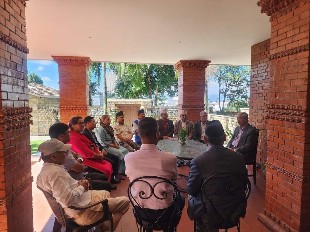 UML leaders meet with NC President Deuba