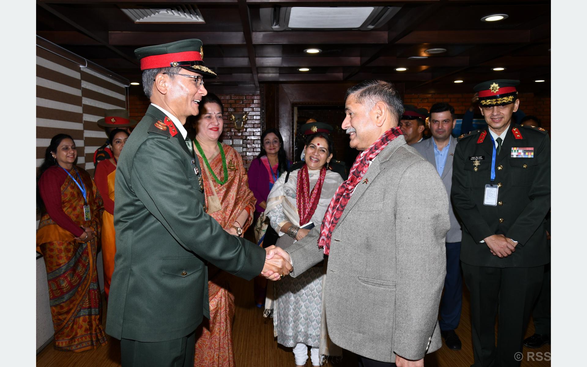 Indian Army Chief Dwivedi returns home