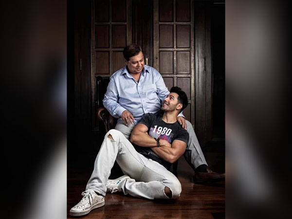 Varun Dhawan striking ‘The Punjaabban’ song hook step with father David Dhawan