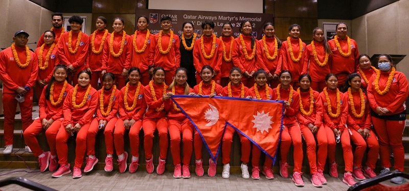 Nepali women’s football team facing challenges in Dhaka