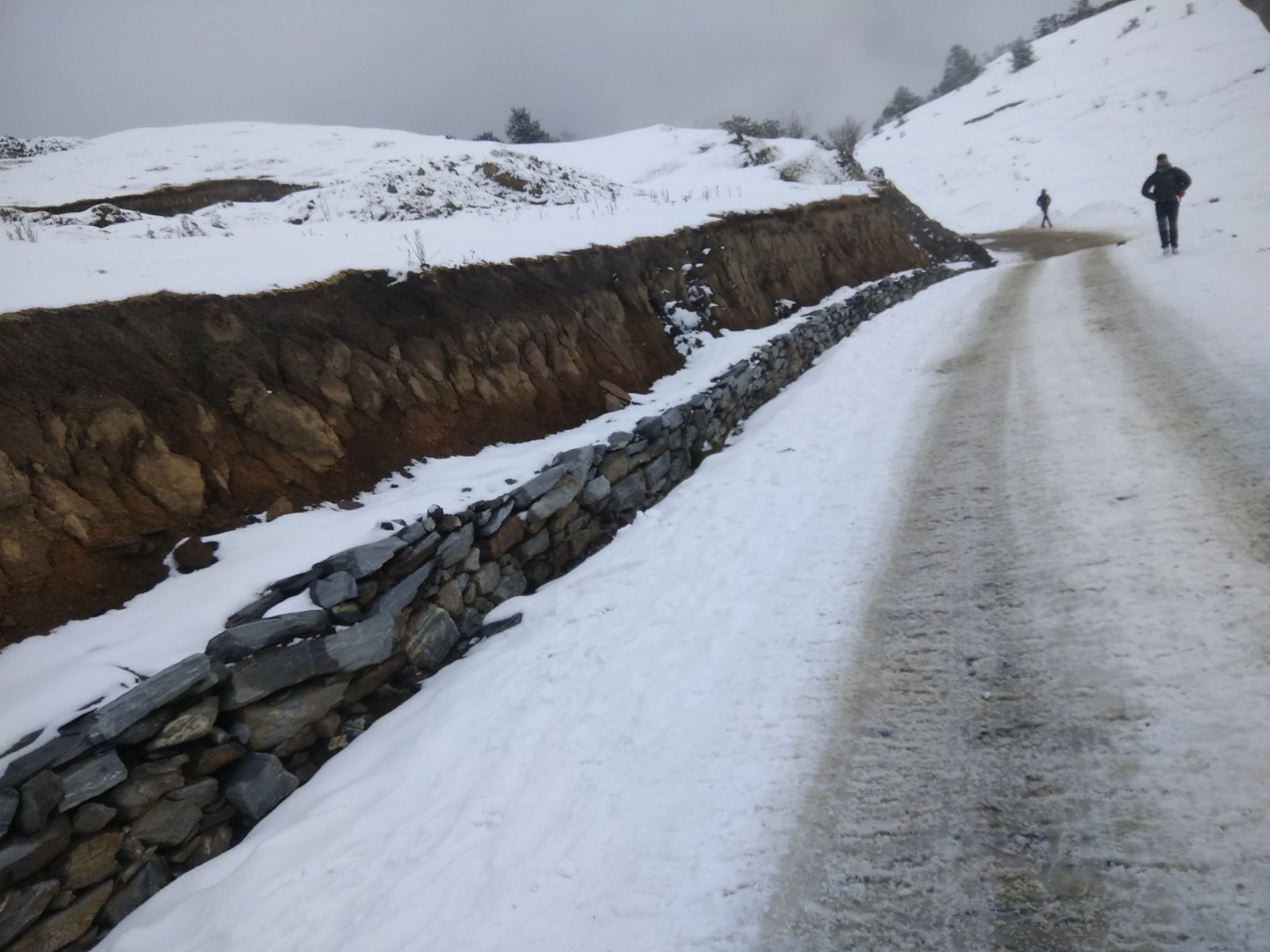 Tribhuvan highway blocked after snowfall