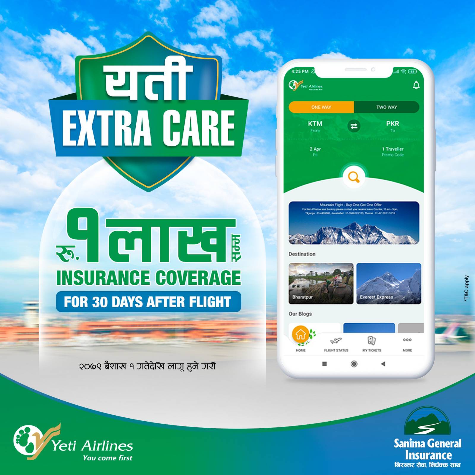 Yeti Airlines’ New Year offer: ‘Yeti Extra Care’