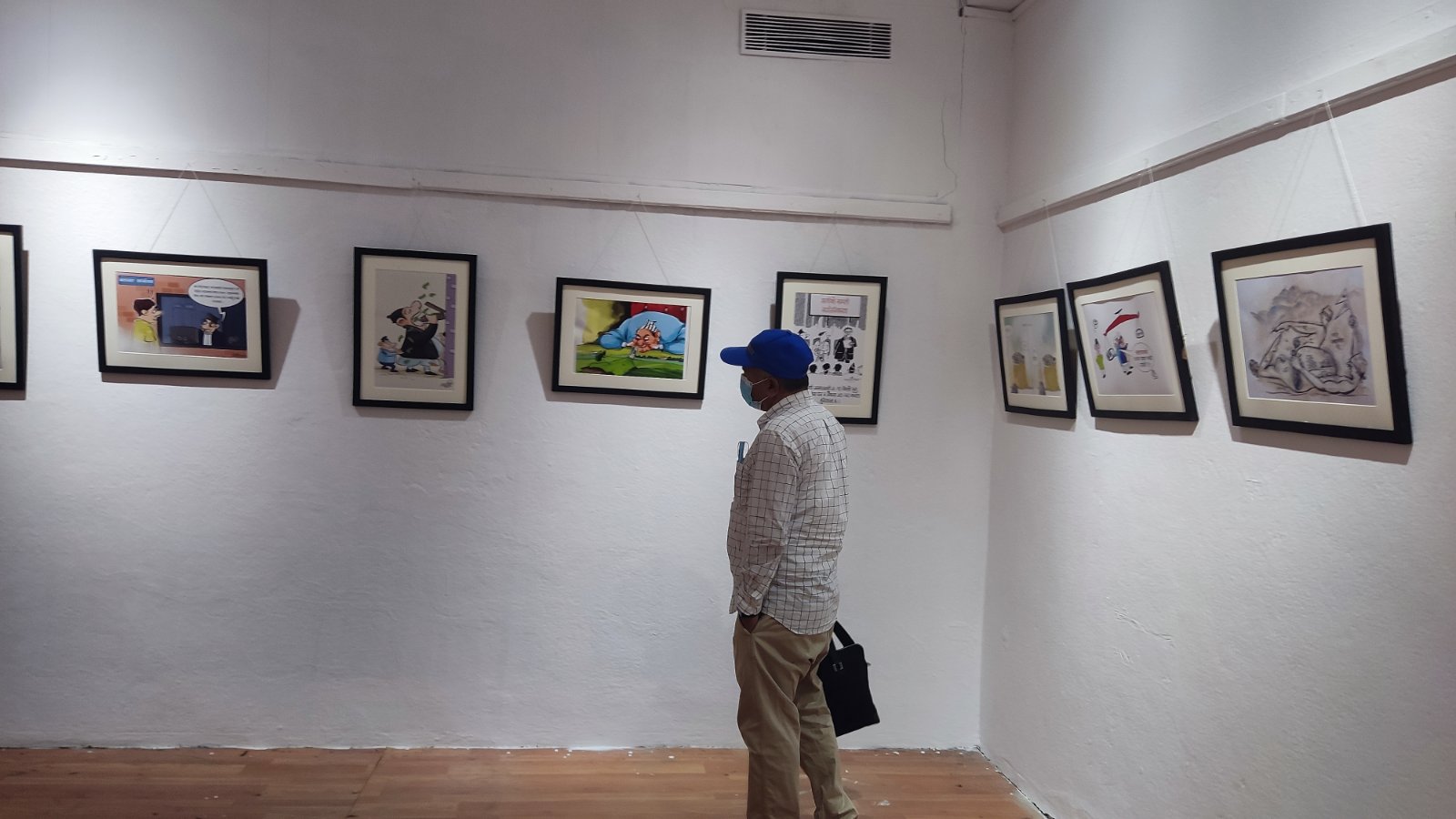 Cartoons on display expose corruption, anomalies