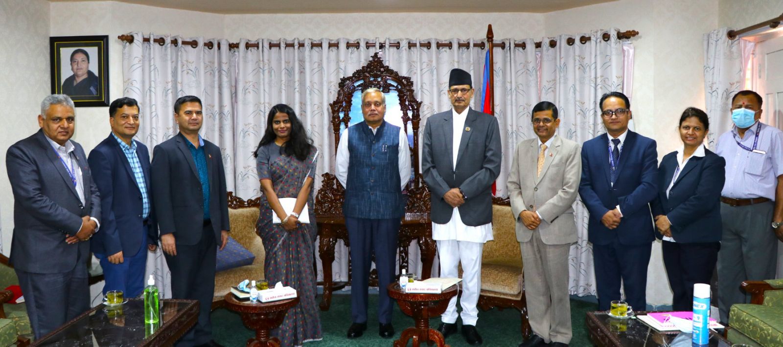 Meeting between Sapkota and Indian Ambassador