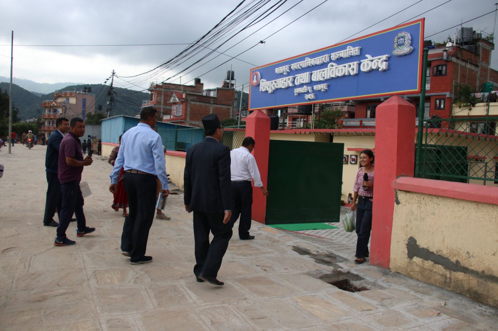 Bhaktapur Chief inspects Child Care and Development Center