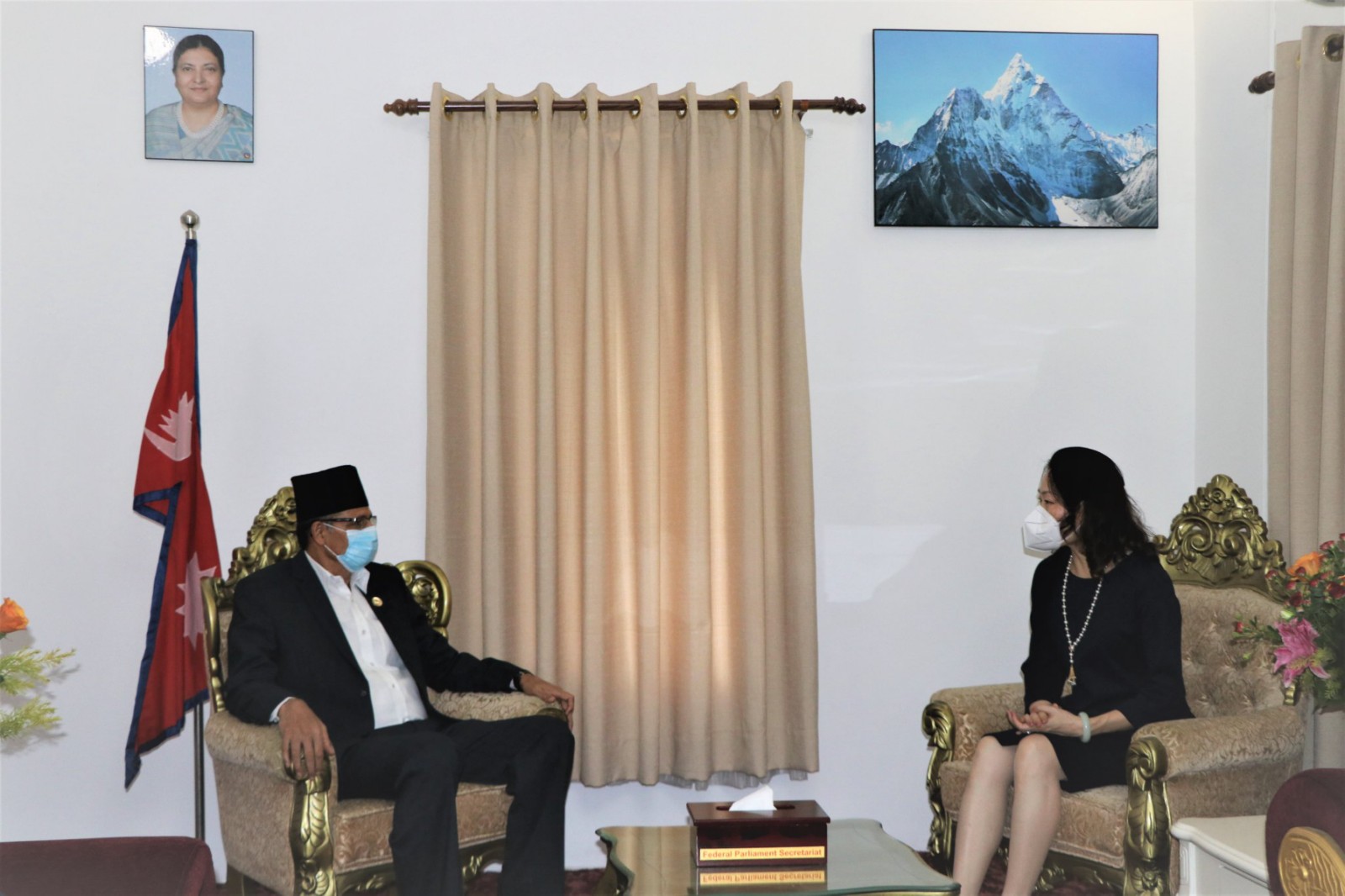 Chinese ambassador calls on Speaker Sapkota