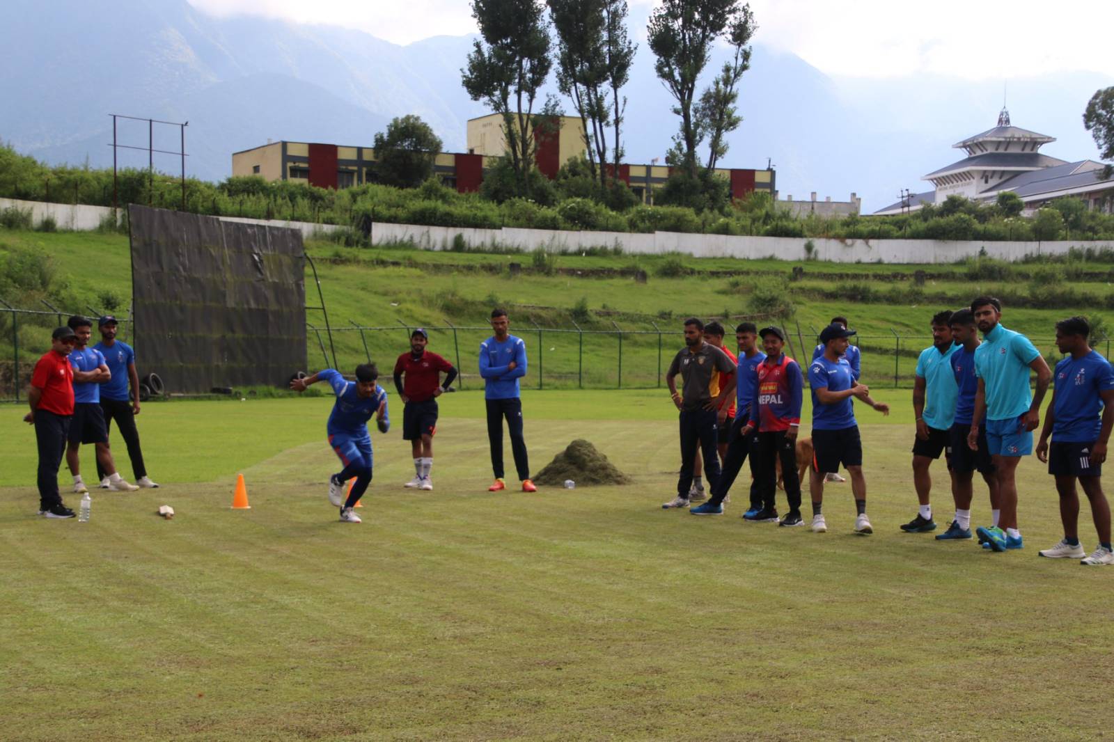 Cricket team preparing for the match against Kenya