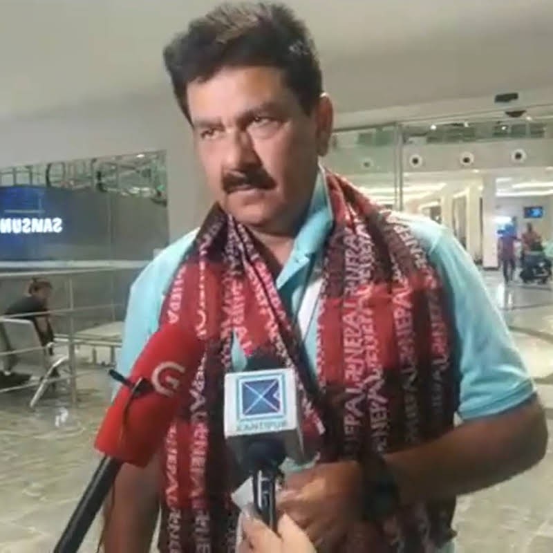 Manoj Prabhakar, newly appointed cricket coach, in Nepal