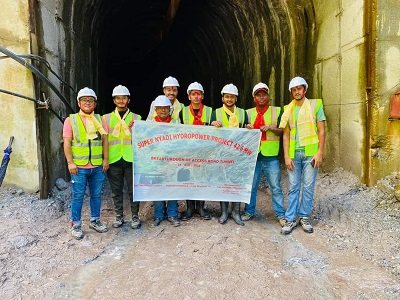 Hydropower access tunnel completed in Lamjung